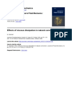 Effects of Viscous Dissipation in Natural Convection