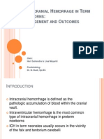 Intracranial Hemorrage in Term Newborns