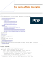 Synthesizeable Verilog Code Examples