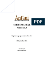 User Manual Anfani EHR