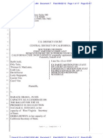 2012-09 - 22 CDCA - JUDD V OBAMA - Ex Parte Motion For Emergency Stay - ECF 7