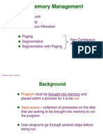 Memory Management: Background Swapping Contiguous Allocation