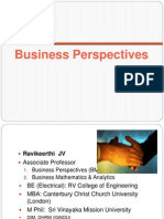 Welcome: Business Perspectives