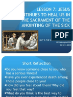 Lesson 7 Anointing of The Sick