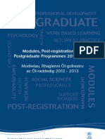 College of Human and Health Sciences Postgraduate and CPD Prospectus