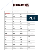 Infinitive Past Simple Past Participle: Translation