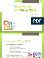 An Introduction To Microsoft Office 2007 - Lecture