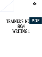 Trainer's Notes: Writing