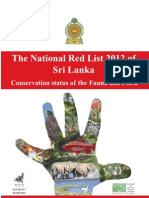 The National Red List 2012 (Sri Lanka)