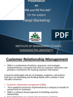 CRM and Retailing