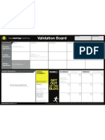 Lean Startup Validation Board