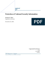 Protection of National Security Information