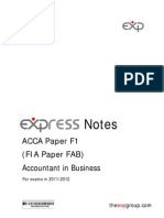 FIA-FAB - Accountant in Business