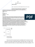 Information Security: 1. A) Explain The Terms Related To Buffer Overflow