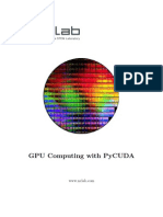 Gpu, Cuda and Pycuda