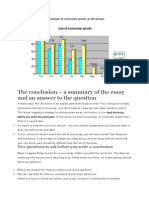 The Conclusion - A Summary of The Essay and An Answer To The Question