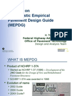 Updates On Mechanistic Empirical Pavement Design Guide MEPDG