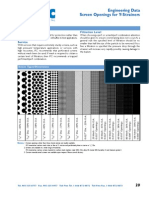 Screen Openings For Y-Strainers