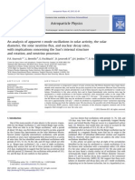 An analysis of apparent r-mode oscillations in solar activity, the solar diameter, the solar neutrino flux, and nuclear decay rates, with implications concerning the Sun’s internal structure and rotation, and neutrino processes