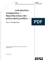 BS en 13706-1 - 2002 Reinforced Plastics - Specifications - Designation For Pultruded Profiles