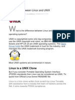 Difference Between Linux and UNIX