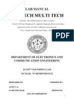 Vlsi Lab Manual 2013