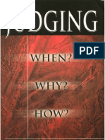 Judging When Why How - Derek Prince