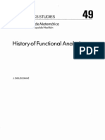 History of Functional Analysis, 1981