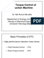 Direct Torque Control of Induction Machine: Dr. Nik Rumzi Nik Idris