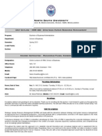 North South University: Unit Outline HRM 480 - Strategic Human Resource Management