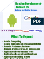 Mobile Application Development-Android OS: An Open Platform For Mobile Devices