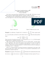 Some Linear Transformations On R Math 130 Linear Algebra