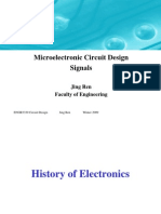 Microelectronic Circuit Design Signals: Jing Ren Faculty of Engineering