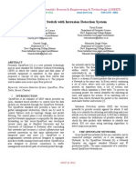 Open Flow Switch With Intrusion Detection System