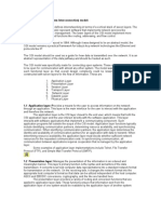 1.0 The OSI (Open Systems Interconnection) Model