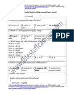 Firstsource Sample Technical Placement Paper Level1