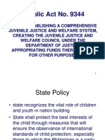 Juvenile Justice and Welfare Act