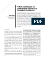 Performance Analysis and Optimization of Double-Flash Geothermal Power Plants PDF