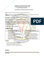 LABSHEET-1 Introduction To The Wireshark and Analysis of A Given Set of Protocols