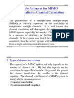 Lecture Notes-Multiple Antennas For MIMO Communications - Channel Correlation