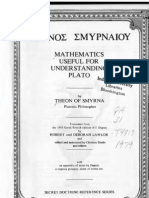 Theon of Smyrna - Mathematics Useful For Understanding Plato