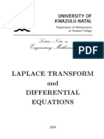 Laplace Transform and Differential Equations