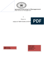 A Project On Analysis of "HDFC BANK & ICICI BANK"