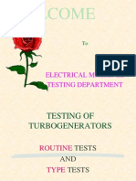 Welcome: Electrical Machines Testing Department