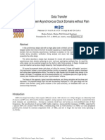 Data Transfer Between Asynchronous Clock Domains