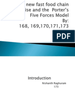 Strategy MNG - 5 Forces Model For Setting Up 3 Centres of Fast Food Chain