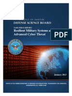 Defense Science Board: Resilient Military Systems & Cyber Threats