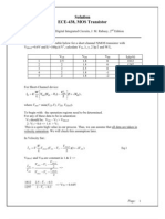 Solution ECE-438, MOS Transistor: W V I K V V V V L Min (V - V