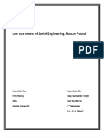 Law As A Means of Social Engineering - Roscoe Pound