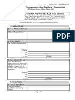 Vsat User License Renewal Form